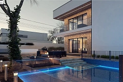 Современный двухэтажный дом с плитами перекрытия