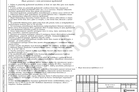 Адаптация фундамента для типового проекта дома