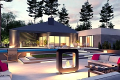 Проект современного дома с вторым светом, стильной кровлей и удобной планировкой.