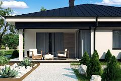 Версия проекта Z200 без гаража, с изменениями в планировке.