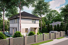 Функциональный двухэтажный дом