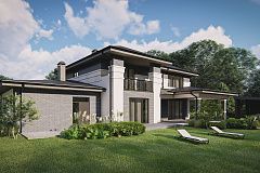 Комфортный вариант современного двухэтажного дома