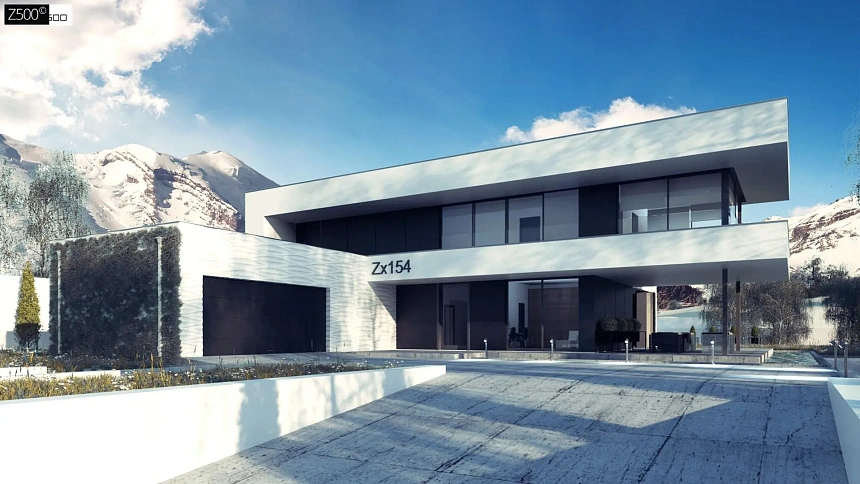 Просторный современный двухэтажный дом