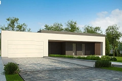 Современный дом с 4 спальнями, гаражом на 2 машины и большими окнами