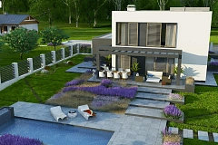 Современный двухэтажный дом&nbsp;&nbsp;с 5 спальнями