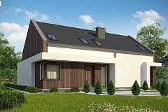 Комфортный мансардный дом для двух семей.