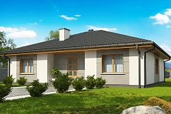 Одноэтажный коттедж с четырьмя спальнями