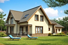 Просторный комфортабельный дом с дополнительной гостиной на втором этаже.