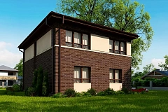 Версия двухэтажного дома Zx24a с измененной планировкой