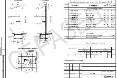 Адаптация фундамента для типового проекта дома