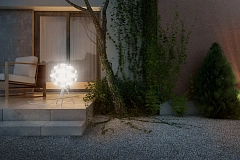 Одноэтажный дом в стиле хай-тек с четырьмя спальнями.