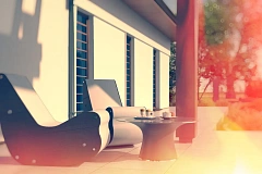 Удобный функциональный одноэтажный дом с гаражом для двух автомобилей.