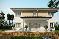 Проект комфортной двухэтажной виллы в традиционном стиле.