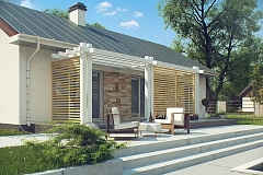 Простой и элегантный одноэтажный дом.