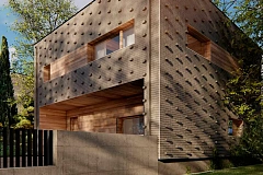 Современный двухэтажный дом с подземным гаражом