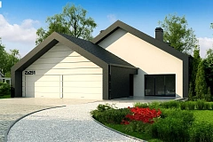 Проект современного дома с нетипичной планировкой и привлекательным дизайном экстерьера.