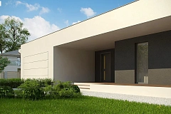 Современный дом с 4 спальнями, гаражом на 2 машины и большими окнами