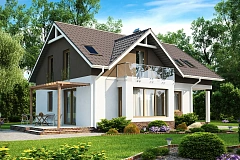 Функциональный и уютный дом с дневной зоной, расположенной со стороны входа.