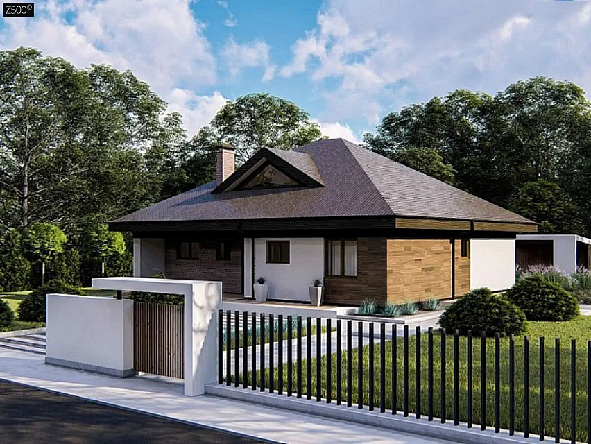 Вариант Zz230 без мансардного этажа