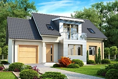 Традиционный практичный  дом с современными элементами архитектуры.