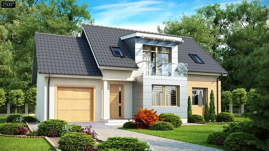 Традиционный практичный  дом с современными элементами архитектуры.