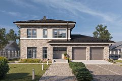 Двухэтажный дом с 5ю спальнями и гаражом на 2 авто.<br />
