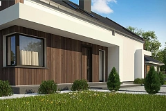 Комфортный мансардный дом для двух семей.