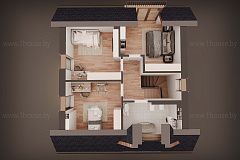 Мансардный дом с 3мя спальнями