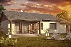 Проект Z7 с гаражом с левой стороны и измененной планировкой.