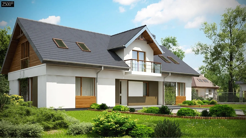 Практичный двухквартирный дом с общими входом и техническим помещением.