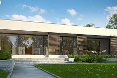 Современный дом с 4 спальнями, гаражом на 2 машины и большими окнами