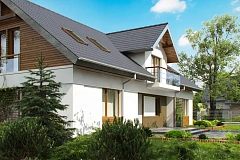 Практичный двухквартирный дом с общими входом и техническим помещением.