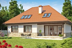 Просторный комфортабельный дом с необычной планировкой второго этажа.