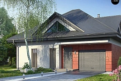 Проект одноэтажного дома Z278 адаптированный под строительство в сейсмических районах