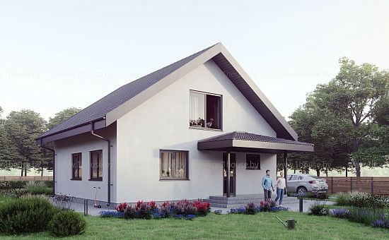 Мансардный дом с 3мя спальнями и дополнительными зонами хранения.