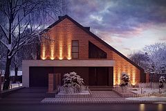 Проект комфортного мансардного дома со вторым светом и функциональной планировкой.