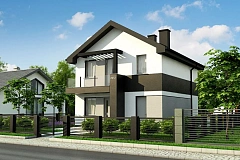 Увеличенная версия двухэтажного дома Z372