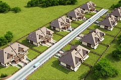 Проект домов близнецов, дополнительным помещением на чердаке, с эл. котлом