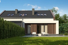 Комфортный мансардный дом для двух семей.