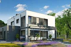 Современный двухэтажный дом&nbsp;&nbsp;с 5 спальнями