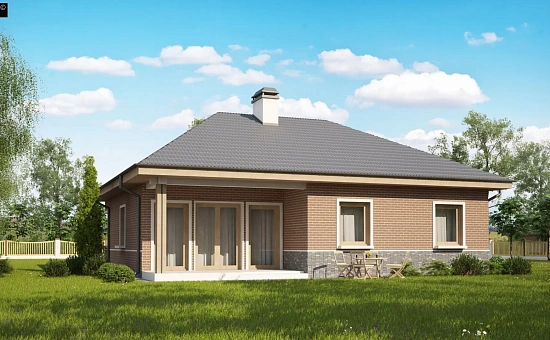 Версия проекта Z24 с кирпичными фасадами.