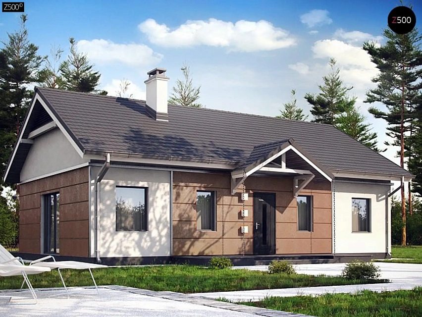 Вариант проекта дома Z241 адаптированного под сейсмику