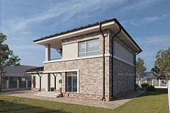 Двухэтажный дом с 5ю спальнями и гаражом на 2 авто.<br />
