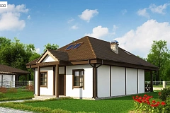 Вариант дома Z16 с мансардой