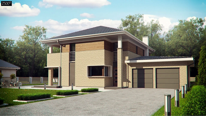 Комфортная двухэтажная усадьба с гаражом на 2 авто