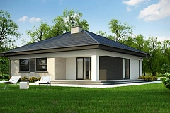 Проект компактного и функционального одноэтажного дома