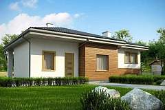 Красивый и комфортный одноэтажный дом с цоколем