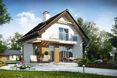 Компактный, аккуратный и стильный дом с двумя спальнями.