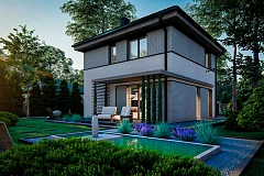 Функциональный двухэтажный дом