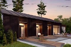 Дом в необычном современном стиле для большой семьи